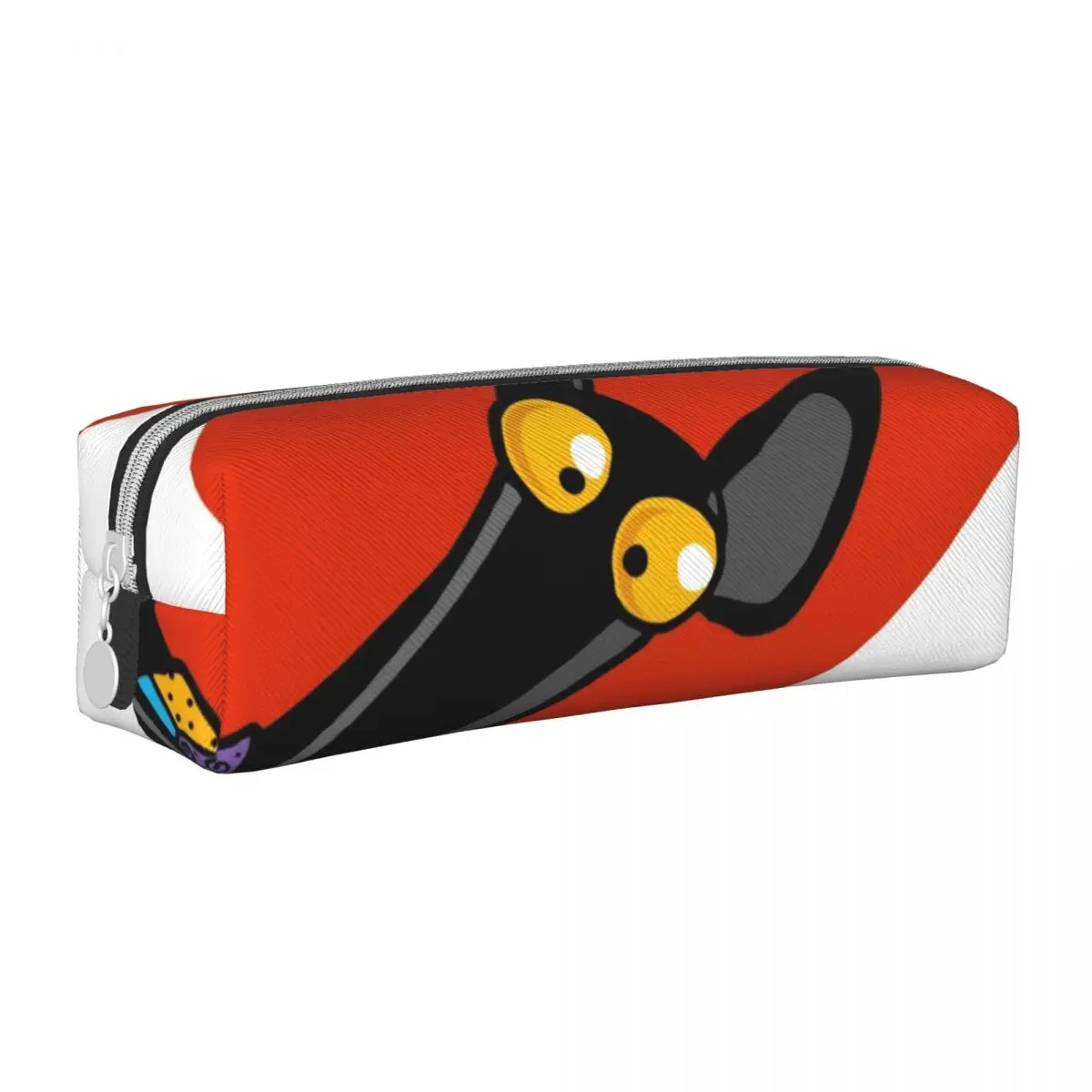 

Большие красные пеналы с ушками борзых, большие вместительные сумки для ручек, коробка для ручек для мальчиков и девочек, студентов, канцелярские принадлежности, пенал, косметичка