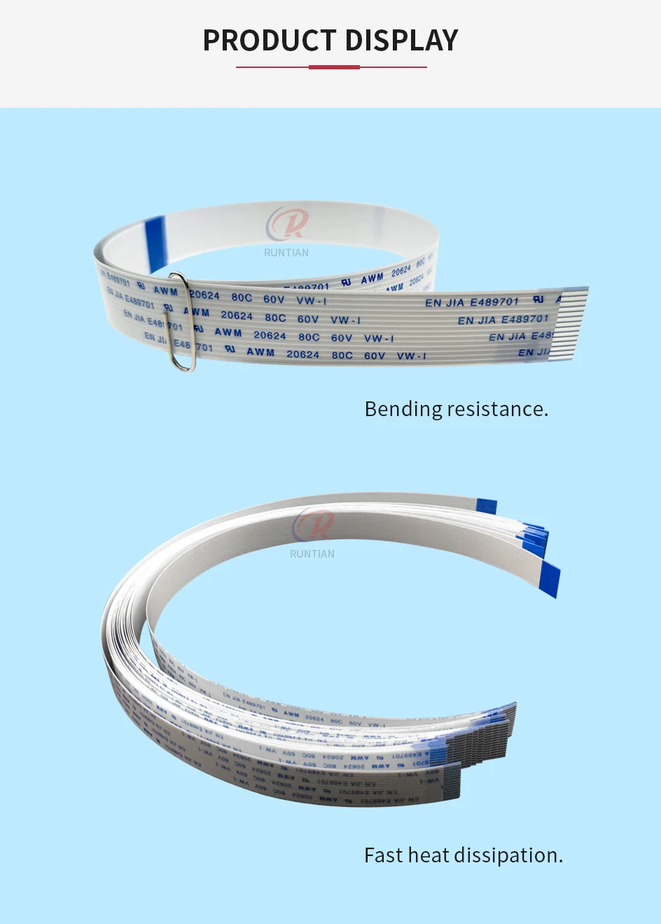 10 Stück I3200 Druckkopfkabel 14-polig Länge 40cm 60cm Druckkopf-Datenkabel für Epson I3200 4720 Tintenstrahldrucker FFC Kurzkabel – Detail 3