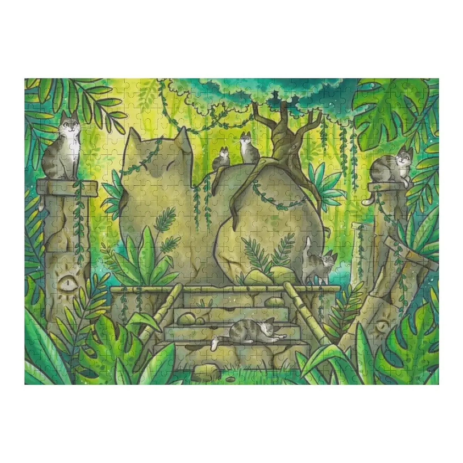 

Jungle Cat Ruins Jigsaw Puzzle Jigsaw Custom Personalized Baby Object Puzzle