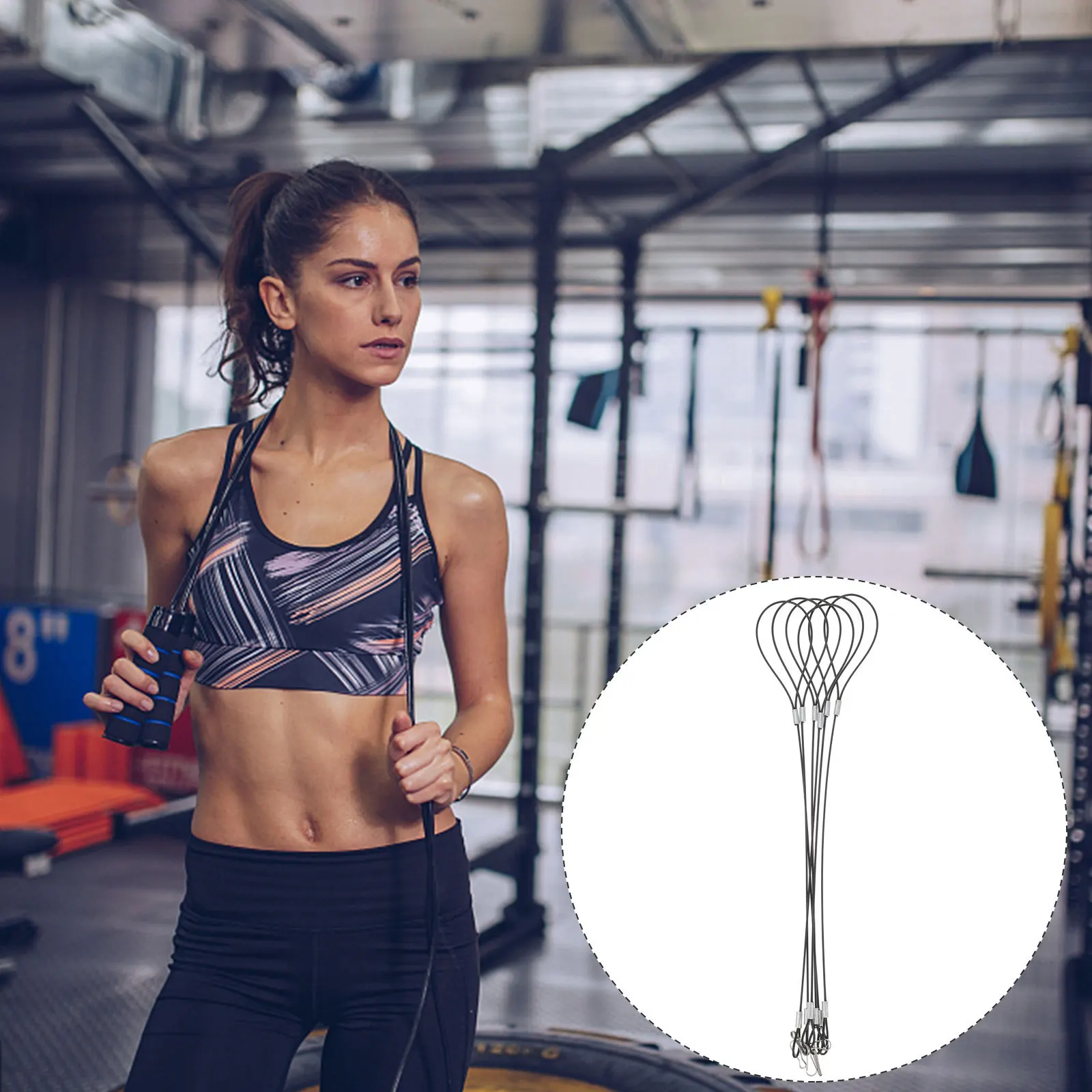 6 قطع من كابلات الفولاذ المقاوم للصدأ القابلة لإعادة الاستخدام، عملية لأضواء الملابس والأنشطة الخارجية وأسلاك الفولاذ المقاوم للصدأ #3