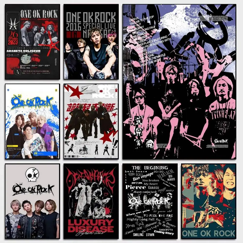 Band O-ONE OK R-ROCK Classic Vintage Posters Whitepaper Prin