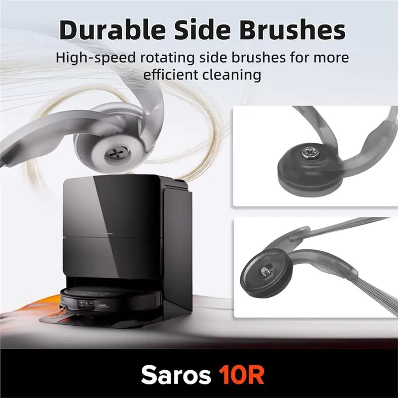 

A66Z Replacement Brush Filter Mop Bags Accessories Kit For Roborock Saros 10R/Saros 10R/Qrevo Curvx Robot Vacuum Cleaner