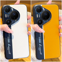 Night Lightning Fluorescent Line Two-pigment Leather Case For Huawei Pura 80 Ultra 80 Pro + 70 Ultra 70 Pro Lens Protect Cover
