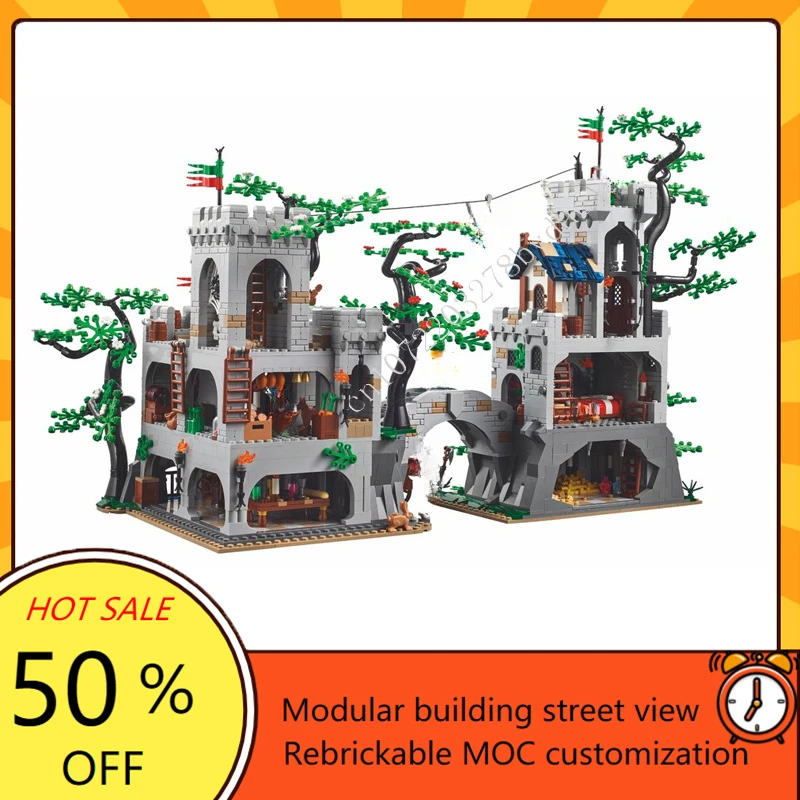 3396PCS Forest Stronghold Modular MOC Creative street view Model Building Blocks Architecture DIY Education Assembly Model Gifts