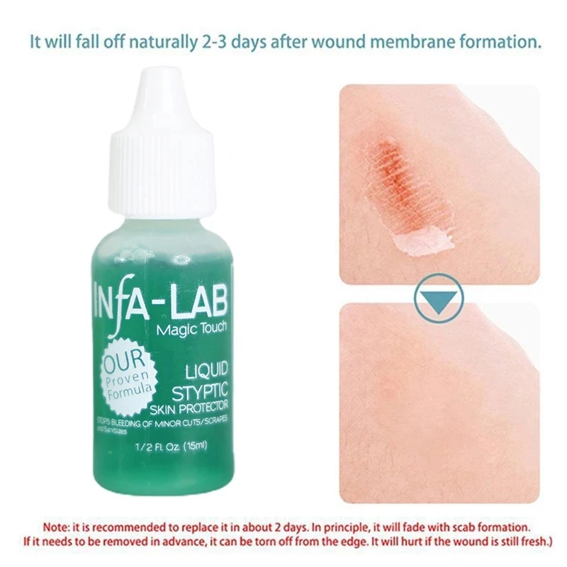 2 قطعة عامل مرقئ لتطهير الأظافر أداة توقف الدم لجمال مانيكير