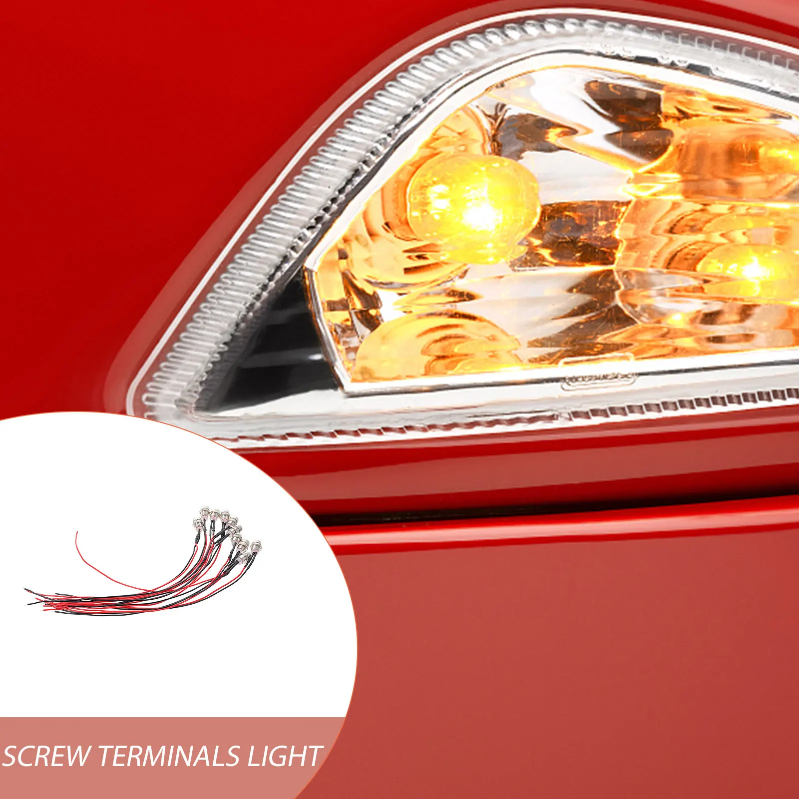 

10pcs LED Indicator Car Warning Vehicle Wired Dash Signal Lamp Anti-corrosion Led Indicator Truck Light Directional