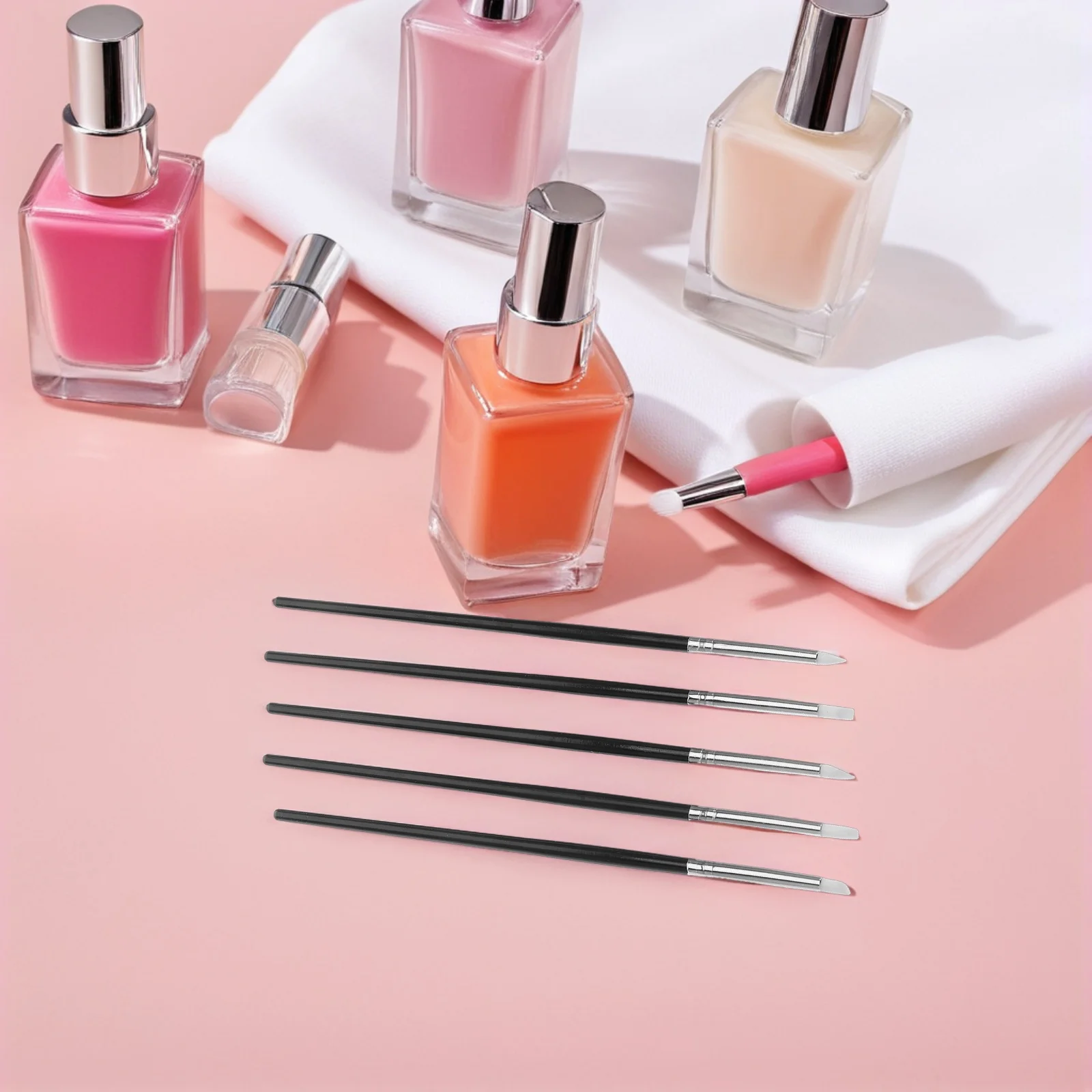 25개 아트 브러쉬 실리콘 팁 조각 펜, 호일 엠보싱, 도트, DIY 매니큐어, 레진 네일 도구, 네일 아트 펜