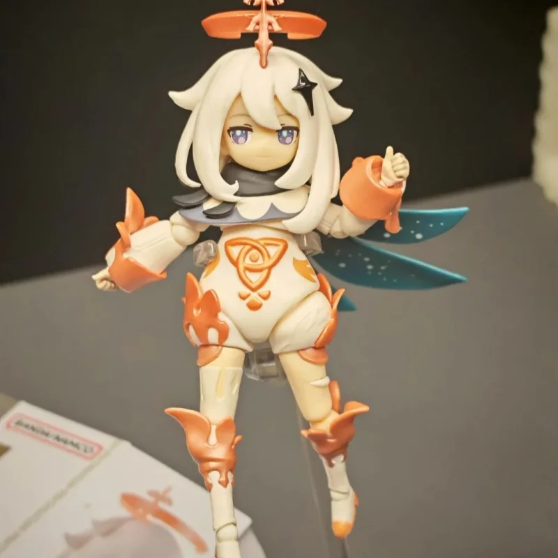Genshin Paimon Emergency Food Action Figure Leuke figuur Interactieve ornamenten Collectiemodel Speelgoed voor fans Festivalcadeau
