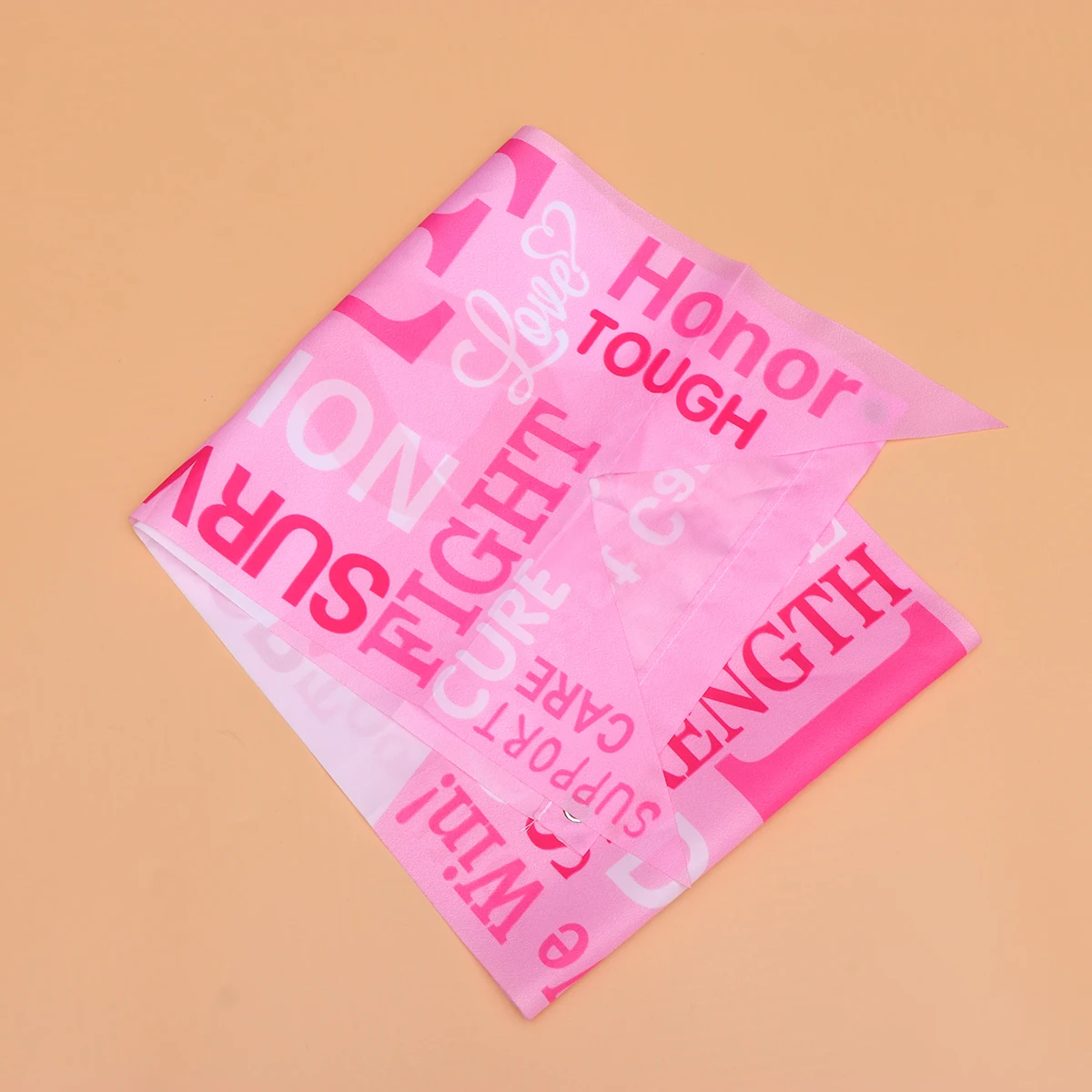 

2 Pcs Breast Cancer Awareness Flag Pink Ribbon Hanging Health Banner Banners Garden Bunting Wall Decor