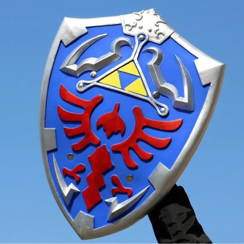 Hylian Escudo Cosplay Prop Blue sword Shield PVC Material