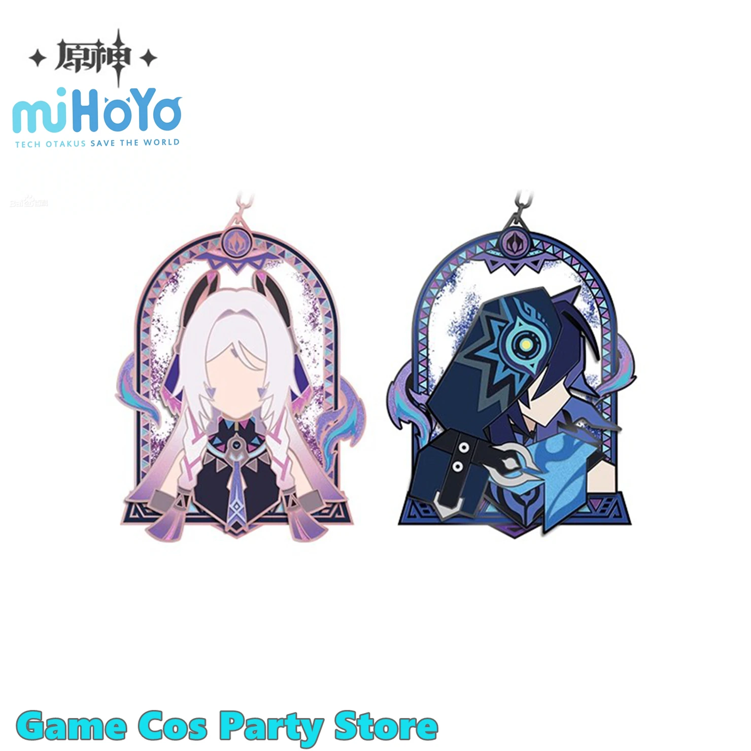 

[Genuine] miHoYo Game Genshin Ororon Citlali Impact Quicksand Metal Badge Anime Cosplay Accessories Acrylic Pendant Xmas Gifts
