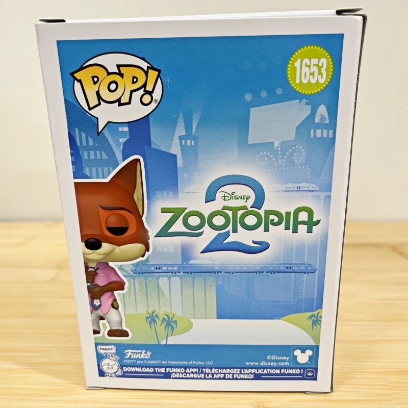 Funko Pop Original Disney Zootopia 2 Nick Wilde #1653 Judy Hopps Vinyl Action Figure Collectible Model Desktop Ornament Toy Gift