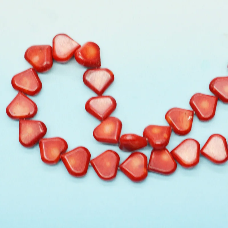 1 strand delicate natural red coral heart-shaped loose beads. Best Collectibles for DIY Jewelry Lovers 15