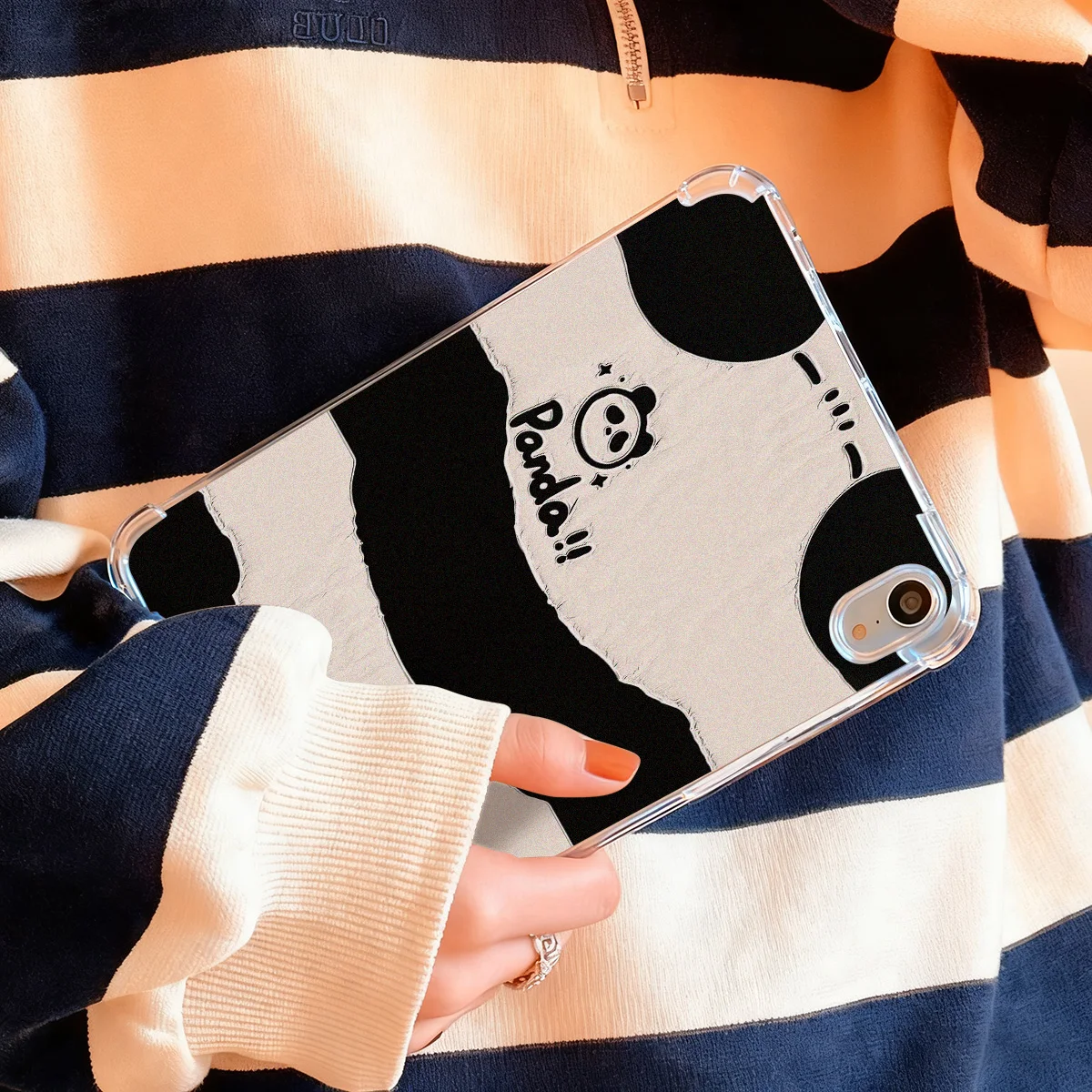 Kawaii Big Panda Pattern Transparent Tablet Case for Redmi Pad Pro 12.1 for Xiaomi Poco 12.1inch 7 6 Pro for Pad 2 9.7inch 2026