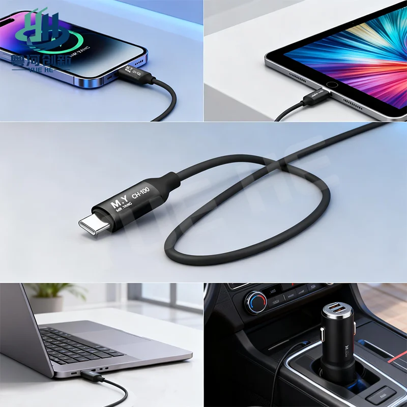 

Кабель для преобразования протокола Mr.Yang, 100 Вт, поддерживает быструю зарядку нескольких брендов, работает с телефоном, планшетом, ноутбуком, домашним автомобилем