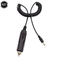 12V Car Charger DC Power Adapter Sockets Cigarette Lighter 1.5M Cable 3.5mm x 1.35mm Car Charger Charging Cable Spring Cord Line