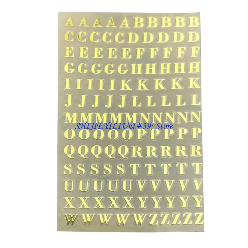 E21F Glitter Numbers Stickers Glitter Adhesive Lower for Case Letters Stickers for Grad Cap and Arts Craft