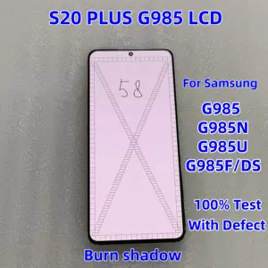 Bilashmart 6.7 Surper AMOLED LCD Screen Samsung Galaxy S20 Plus S20+ G985 G985F G985F/DS LCD Display Touch Screen ScreenWith Defect