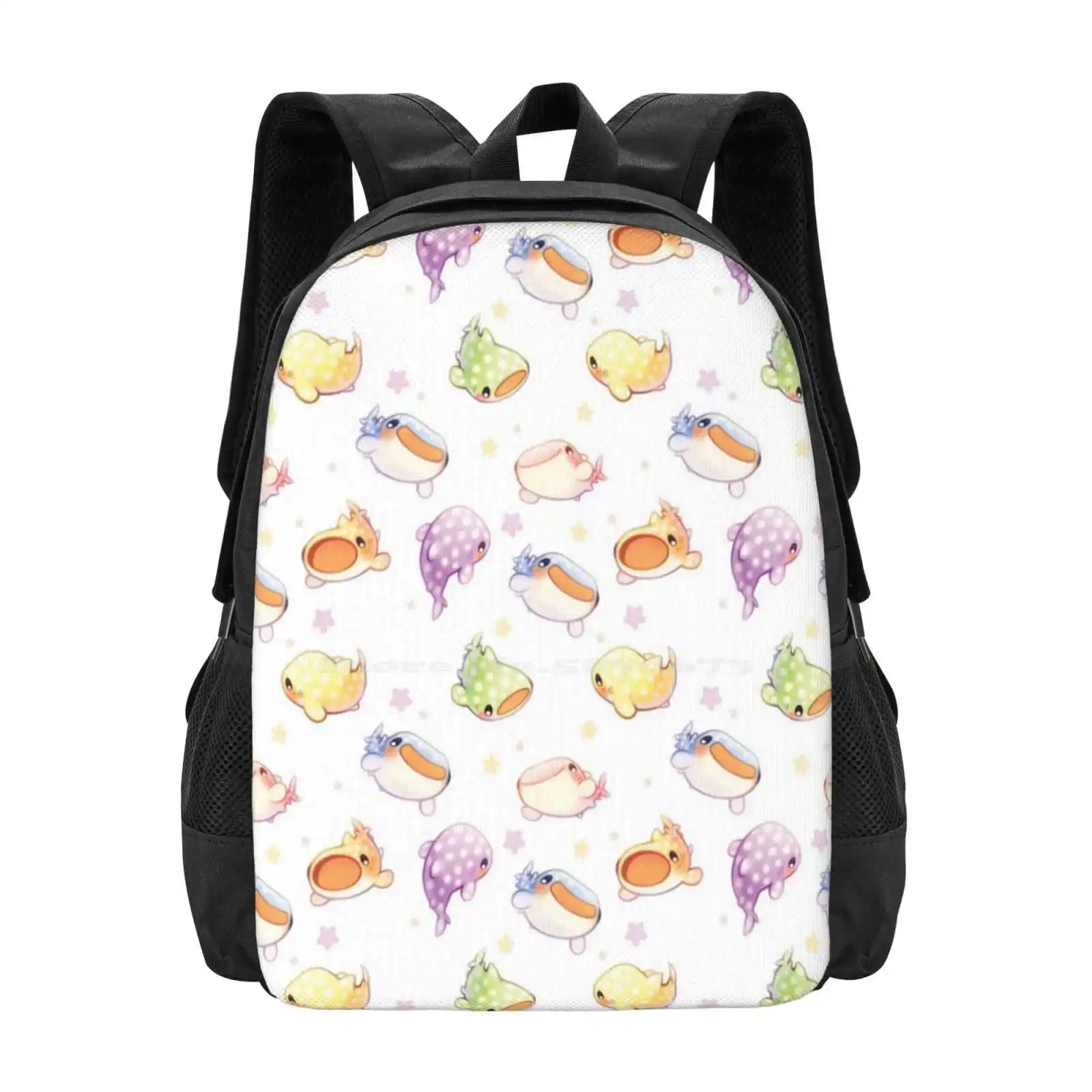 Rainbow Whale Sharks Hot Sale Backpack Fashion Bags Whale Shark Rainbow Cute Kawaii Ocean