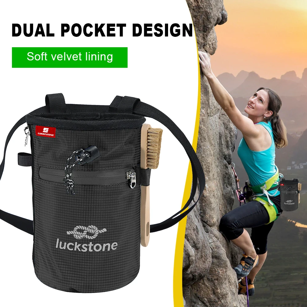 Magnesium Powder Bag Waterproof Polyester Chalk Bag Waterproof Storage Climbing Magnesium Powder Bag for Climbing Equipment 등산가방