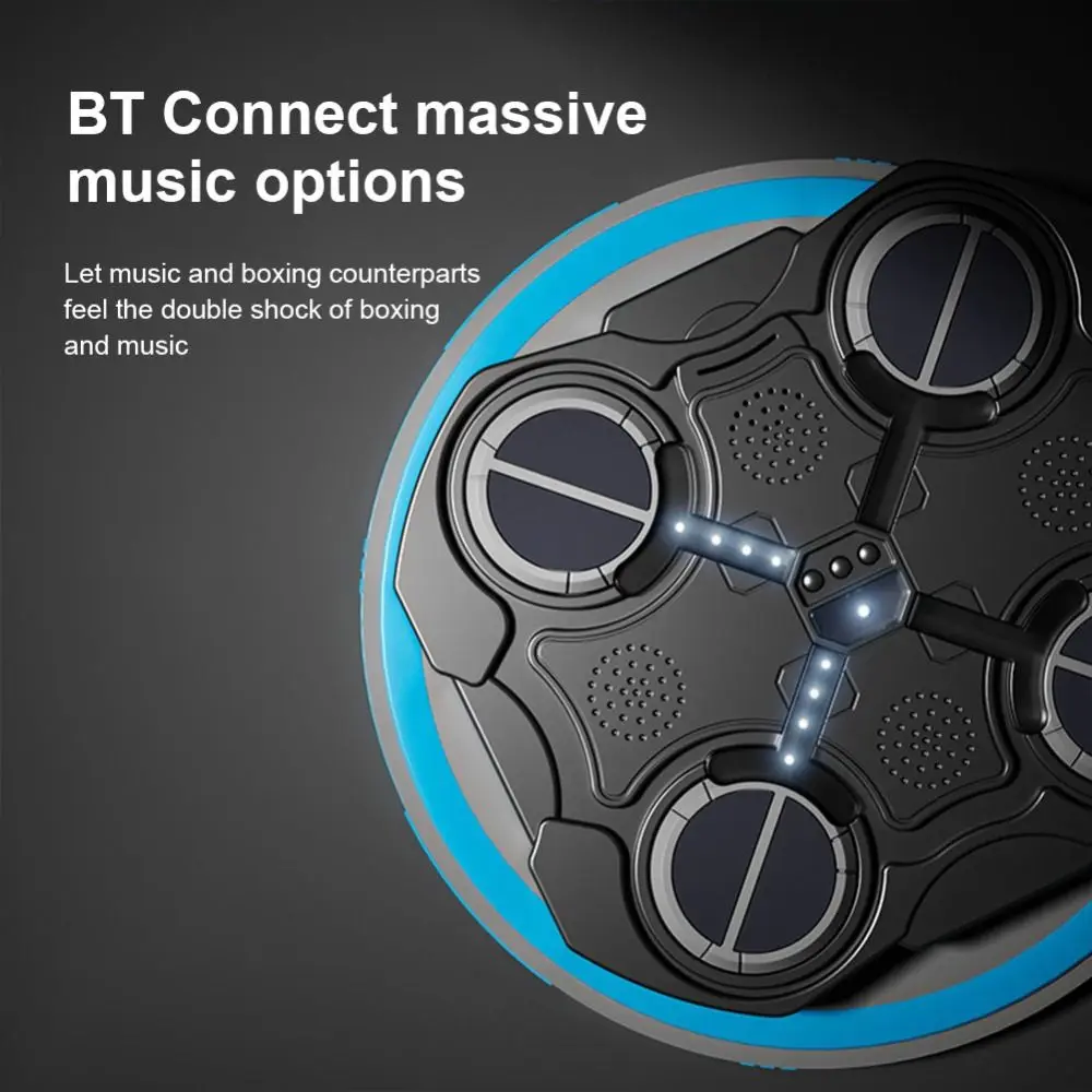 

Настенный умный музыкальный боксерский автомат с шумоподавлением, утолщенная настенная мишень для бокса, подключение Bluetooth, светодиодная подсветка