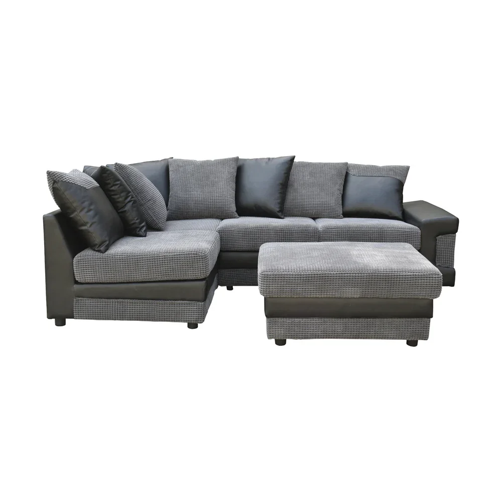 

Hot Selling Sofa Fabric Sectional Sofa Set Living Room Furniture with Ottoman