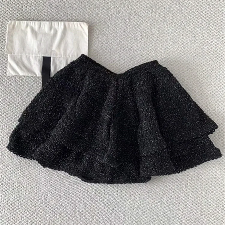 Customization Long-sleeved single-button knitted sweater cardigan skirt suit