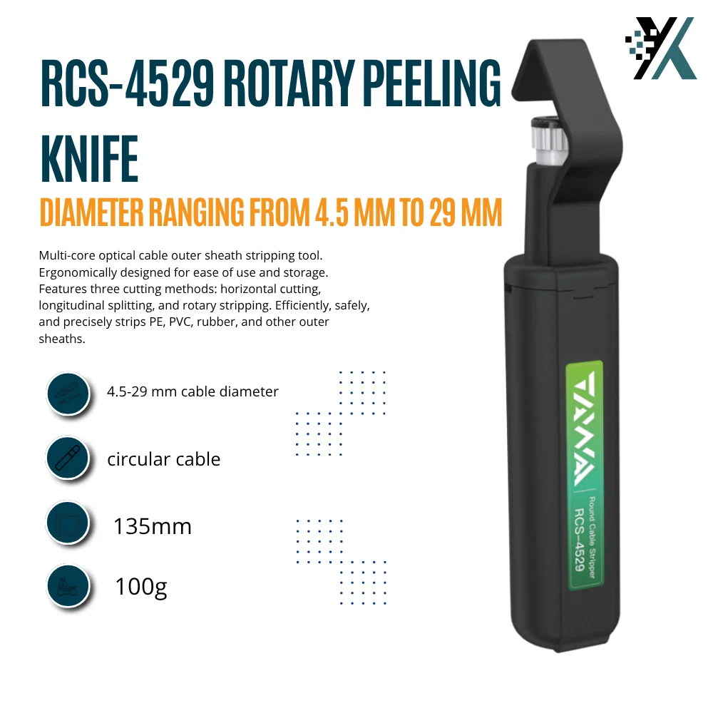 rcs‑4529-回転式光ケーブルストリッパー-45‑40mm-丸型多芯光ファイバーケーブル剥離ナイフ-pe-pvcゴム外被用