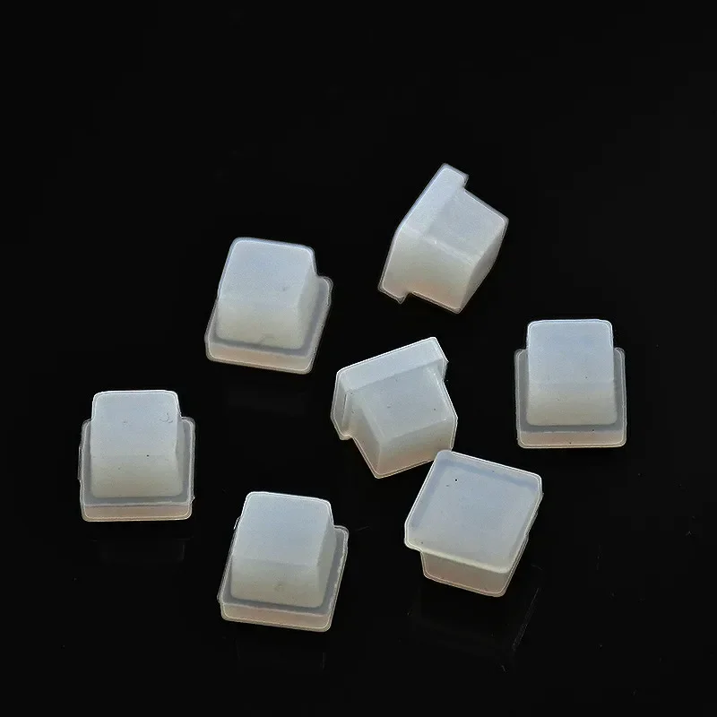 Silicone Stopper Cell Cover Glass Cuvette Plug Quartz Cuvette Silicone Cap For Size 10*10mm Cuvettes Resistant Corrosion 100/PK