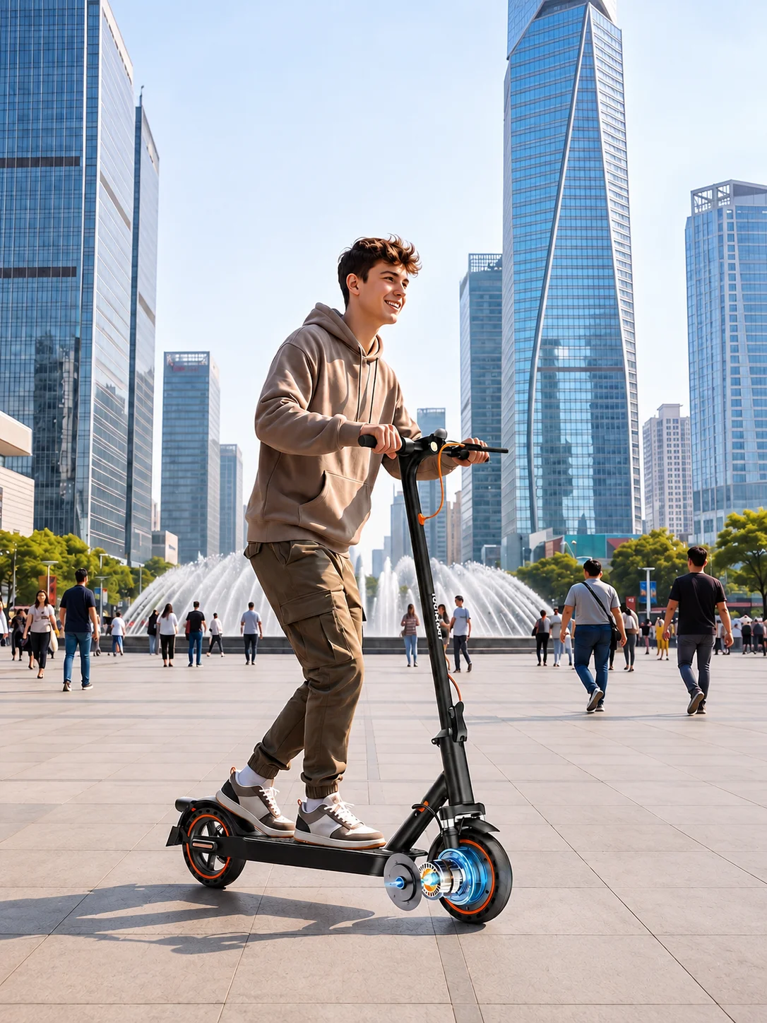 TODIMART T3S T6S Elektroroller für Erwachsene, faltbar, leicht, City-Pendler-E-Scooter, 36V 7,8Ah Akku, 20-30KM Reichweite, 8,5 Zoll Wabenfeste Reifen, APP-Steuerung, Doppelbremse, 120KG Traglast
