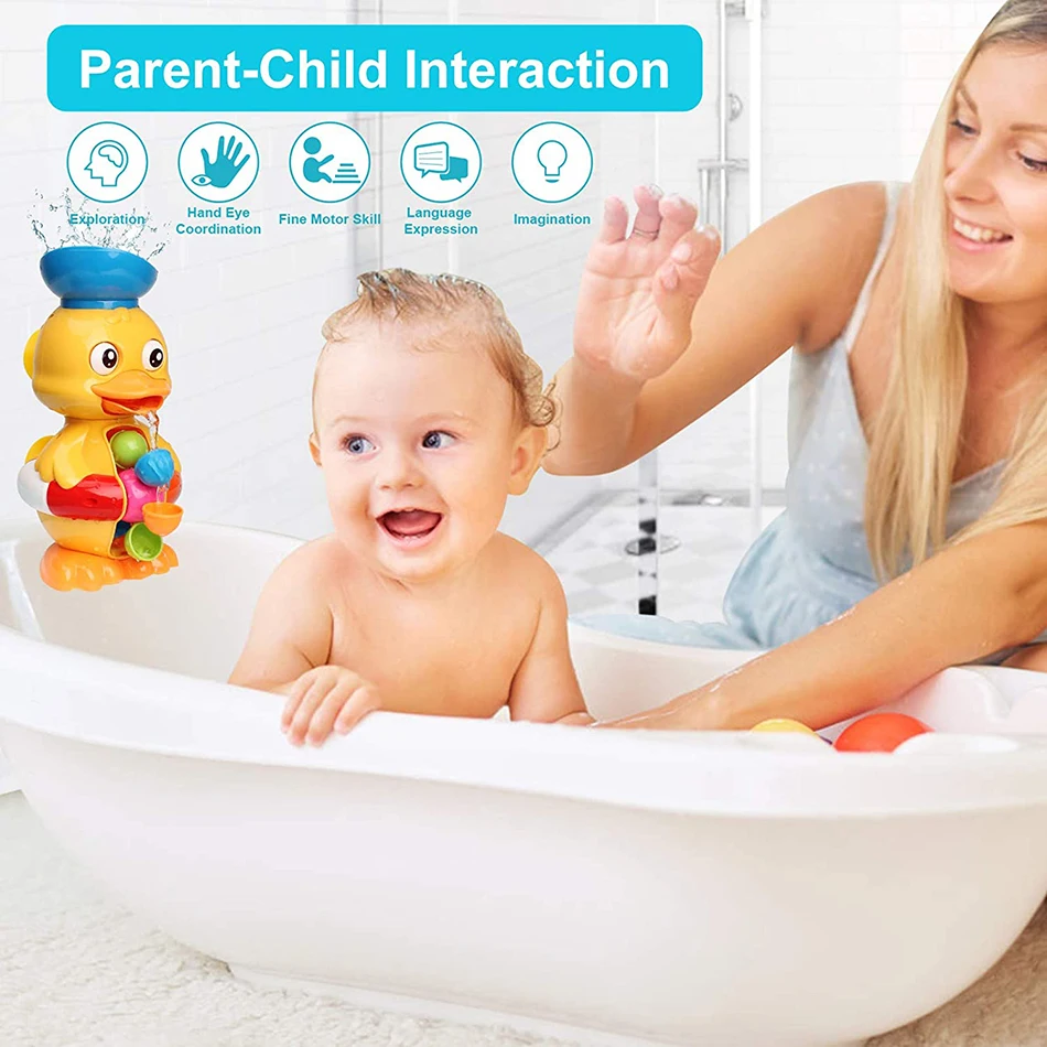 Baby Bath Toys For Kids Water Spray Whale Sucker Shower Swimming Pool Water Toys Shower Bath Toys for Baby Toddlers Bathtub Toys