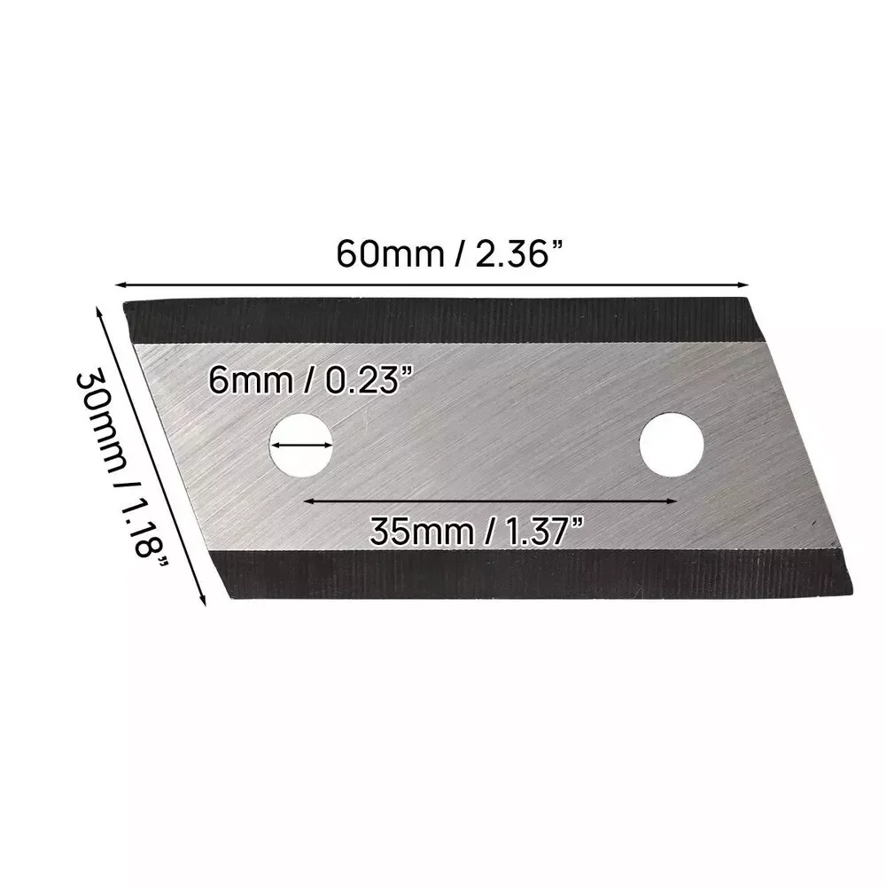 المروحية سكين المعادن تقطيع شفرة التقطيع شفرة مزدوجة الحواف استبدال شفرة لصيانة ساحة Diy بها بنفسك عشاق المنزل