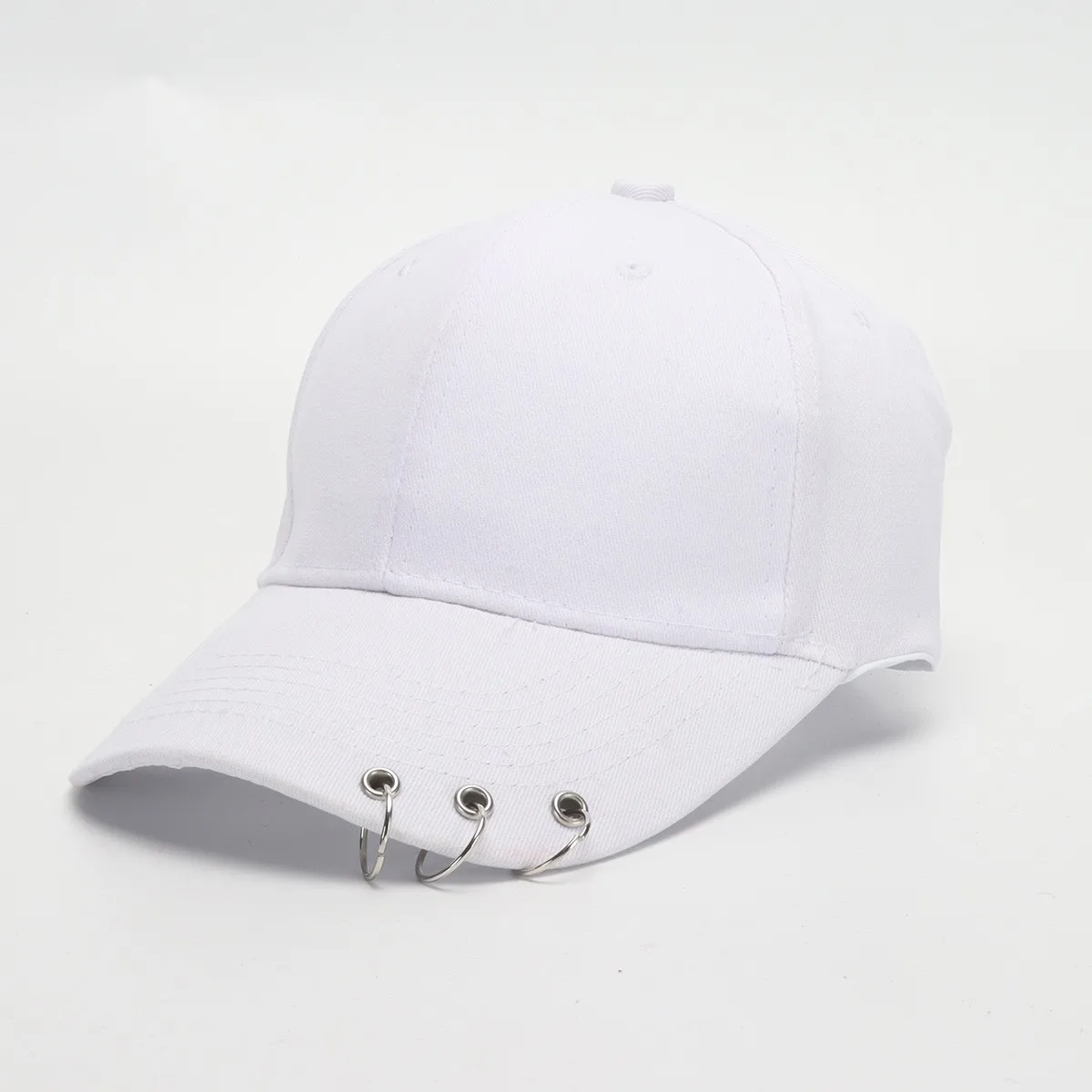 Hip Hop Women\'s Baseball Cap With Ring Circle Snapback Hats For Men Women Unisex Dad Hat Adjustable Kpop Korean Style Gorra