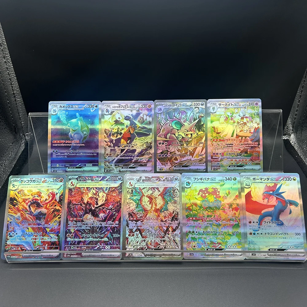 

Japanese Ptcg Anime DIY Collection Cards 200/349 Ex Charizard Blastoise Greninja Flash Trading Collection Card Child Gift