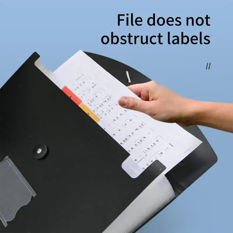 7/13 Pockets Document Folder Accordions File Storage Box File Folder for Sorting Documents Receipt Cards and Papers F19E