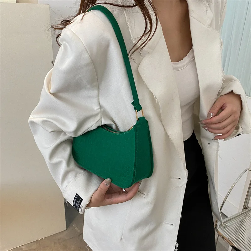 2023 New Pure Felt Woman\'s Tote Bag Retro Designer Exquisite Shoulder Bag Hot Shopper Purses Zipper Crossbody Bags For Women