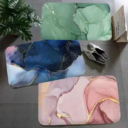 Fashion Marble Floor Mat Non-Slip Laundry Room Mat Laundry Decor Balcony Child Living Room Bedside Mats