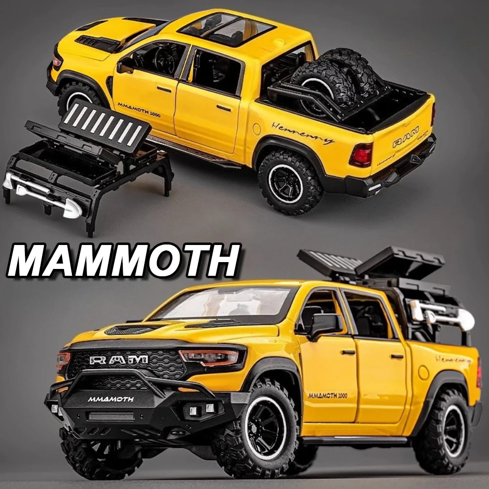 

1:32 Mammoth Tacoma сплав внедорожник литая под давлением модель игрушки автомобиль миниатюрный автомобиль откат свет звук внедорожник подарки для малышей