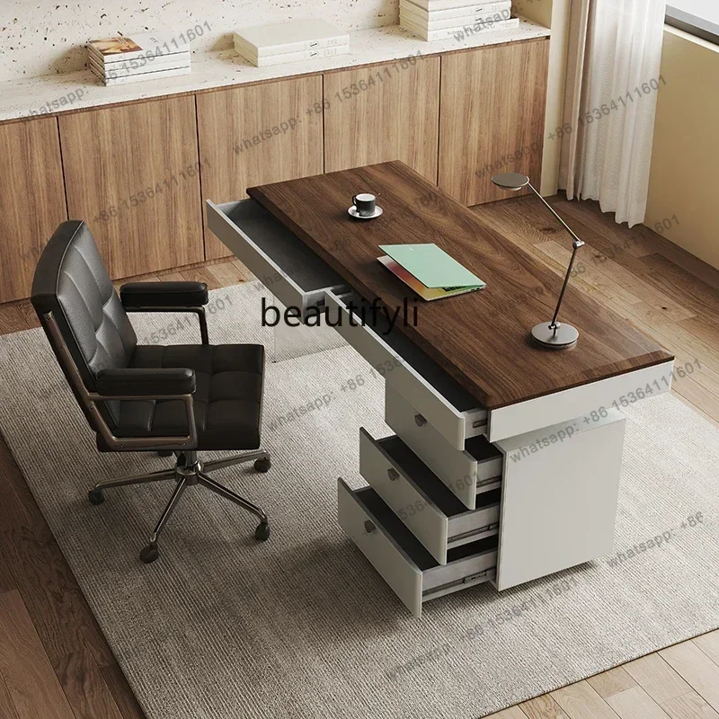 Desk light luxury modern designer Italian minimalist home study office computer desk