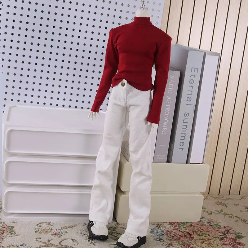 Poppenkleertjes voor 30/36/45/60/70/75cm Bjd pop 1/3 1/4 1/5 1/6 hoge kraag innerlijke shirt aankleedspeelgoed popaccessoires, geen pop