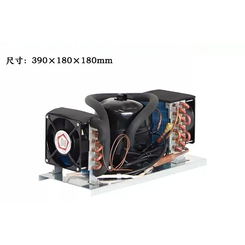 Mini Air‑Cooled Refrigeration Unit,220V R134a Integrated Cooling Unit,Support Temperature Controller Addition