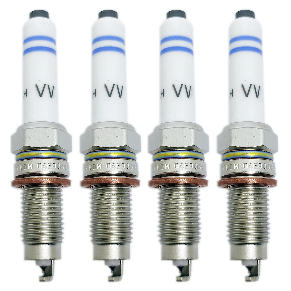 4pcs Spark Plug 04E905612 fit for Audi A1 A3 Q3 fit for VW Volkswagen Beetle Golf Jetta Polo Santana 0241145515 04E 905 612 B C