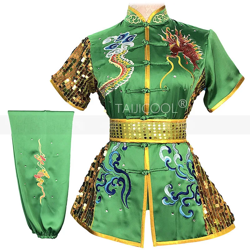 Custom-Made Embroidered Southern Fist and Long Fist Martial Arts Competition and Performance Costumes for Children and Adults