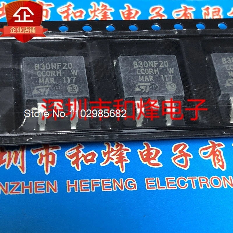 

10 шт./лот B30NF20 STB30NF20 TO-263 200V 30A Оригинальный товар в наличии на складе. В настоящее время в наличии.