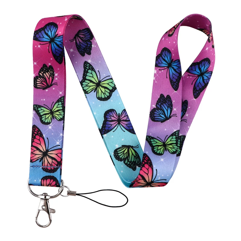 Dream Butterfly Funny Women Men Credit Card ID Holder Bag Student Women Travel Card Cover Badge Car Keychain Gifts Accessories image 5