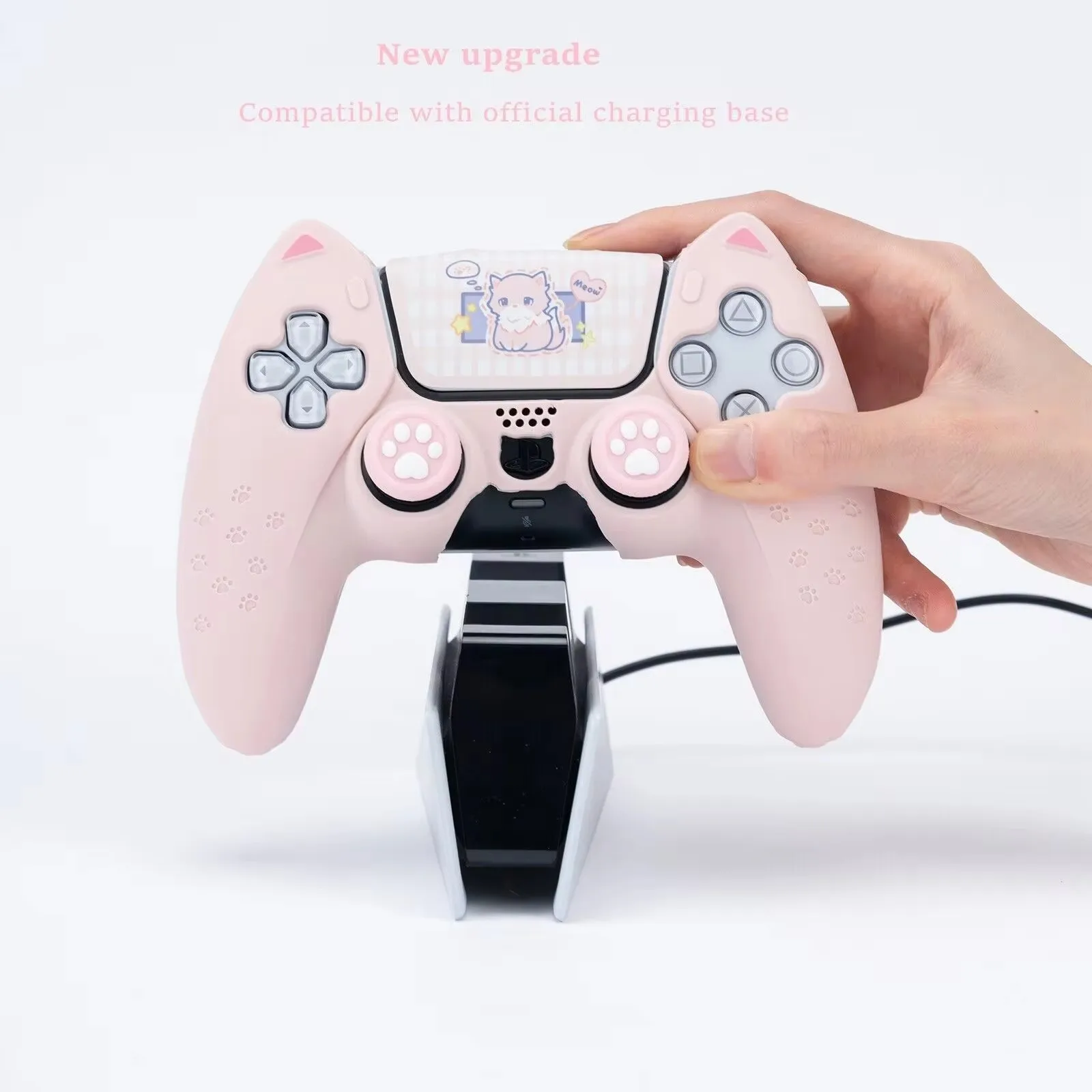 GeekShare-funda de silicona para mando de PS5, bonita cubierta de agarre para el pulgar, juego Stiker para Playstation 5, accesorio para Gamepad