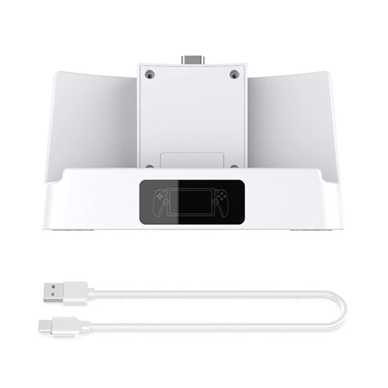 

For PS5 Portal Streaming Handheld Charging Dock Console Single Docking Charger With Indicator Light As Shown ABS