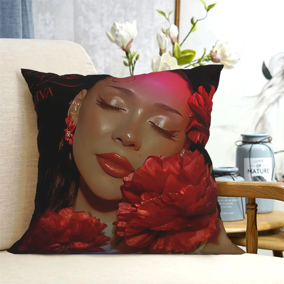 Ayliva In Liebe Square Pillowcase Cushion Cover Pillow Case Throw Pillow Cover for Home Sofa Living Room