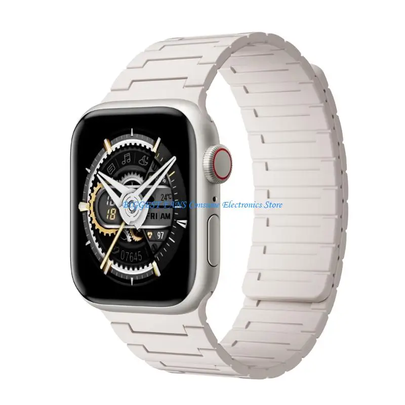Convenient Fastener Silicone Watch Band System Comfortable Active Lifestyle Wearc for Watch