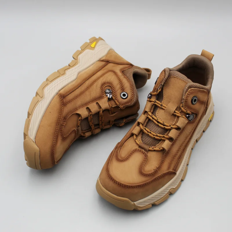 Men's Outdoor Thermal Anti-Slip Casual Footwear Unisex Waterproof Hiking Boots for Autumn/Winter Trekking